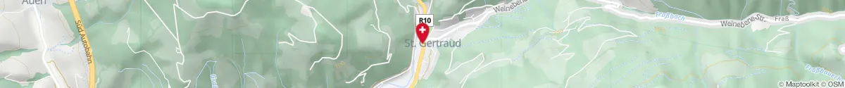 Kartendarstellung des Standorts für Paracelsus-Apotheke in 9413 Frantschach-St. Gertraud
